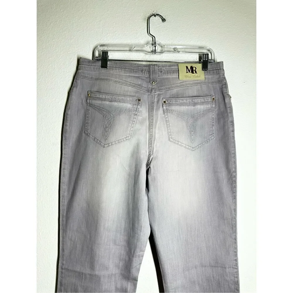NWOT Marina RINALDI Blue Label Lavender Jeans Size L/19 EU See Description
